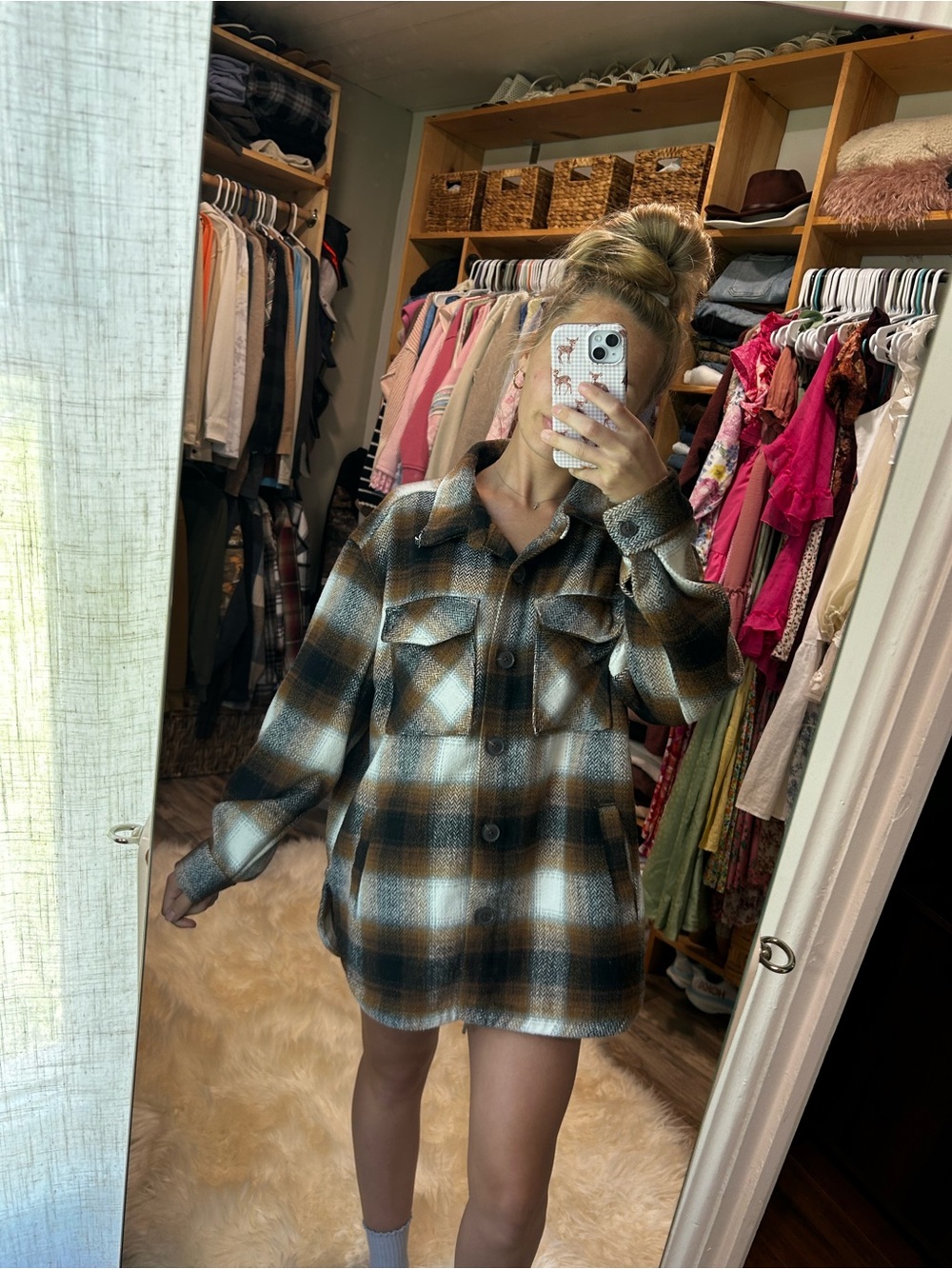 🍂Members mark fall flannel size L